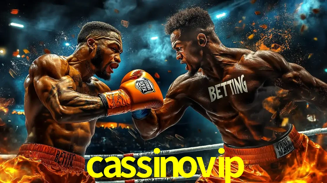 Dois boxeadores em uma luta intensa e explosiva, representando a adrenalina e as oportunidades de apostas em esportes de combate disponíveis na plataforma cassinovip.